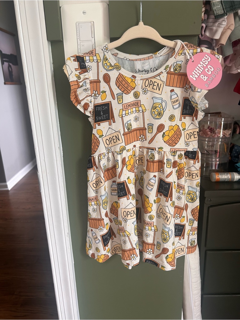Whimsy&Co Lemonade Stand Twirl Dress